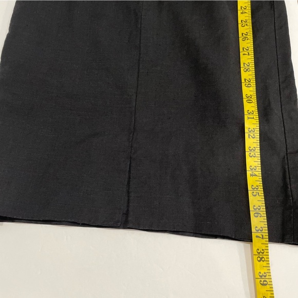 Blume Size 8 Black Dress Viscose Linen Blend, Adjustable Straps Made in Canada - Picture 15 of 15